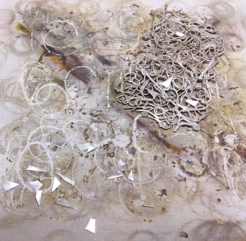 Judy Larson's Make a Lacy Argentium Scrap Metal Sheet - , General Education, Butane Torch, Soldering, Solder, Place the wire assembly back